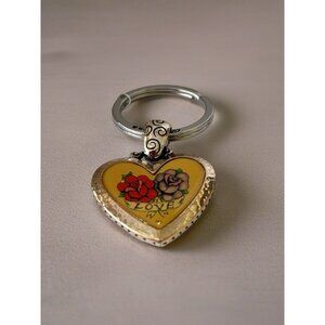 Brighton in love heart valentine lobster claw clip clasp Key/purse Fob.